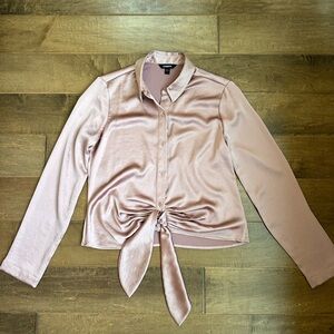 Express satin blouse size small